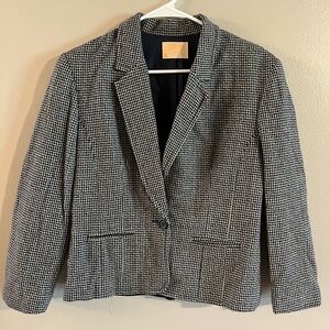 Pendleton‎ Black and White Houndstooth Blazer